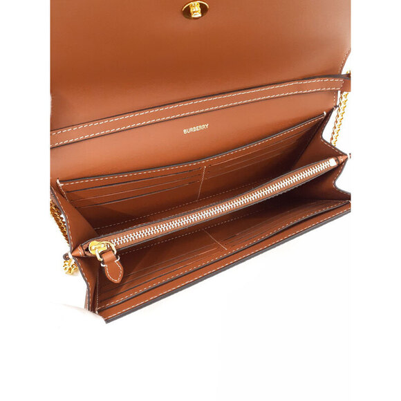 Burberry Check Pattern Chain Wallet - Picture 3 of 5